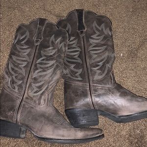 Gray Cowgirl boots